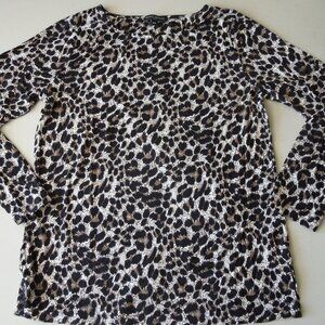 Mario Serrani Medium Cheetah Print Long Sleeve